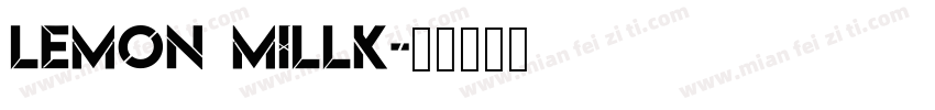 lemon millk字体转换